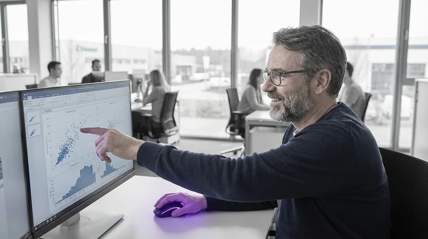 Endlose Reihen leuchtender Serverracks mit violetten Datenströmen in einem futuristischen Rechenzentrum