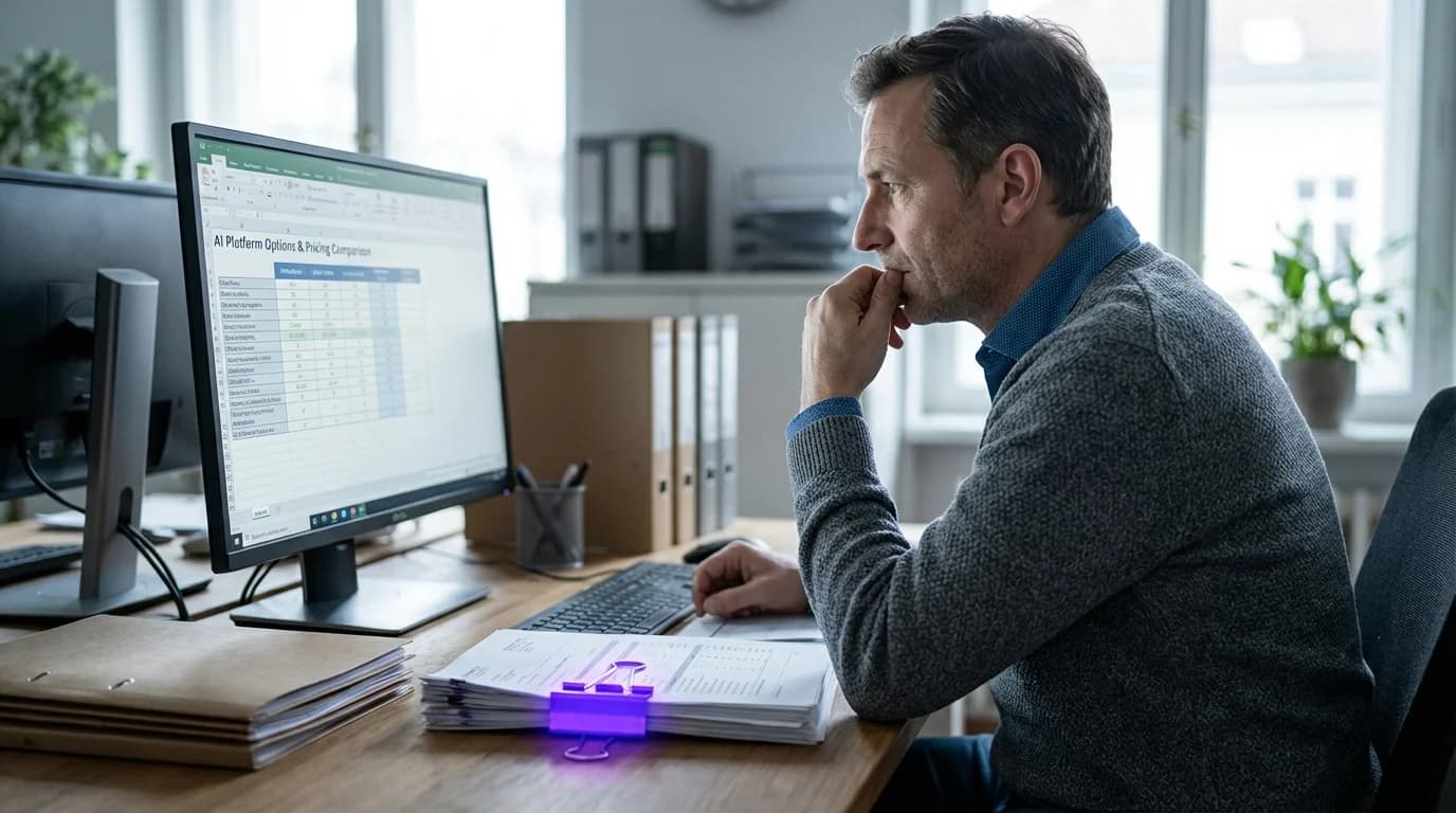 Ketten und Schlösser um einen Server gewickelt mit violett leuchtenden Warnsymbolen